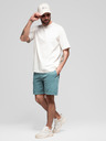 Ombre Clothing Komplet dveh moških trenirk v sproščenem kroju - temno modra/tirkizna V1 Z126 Ombre Clothing