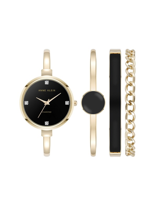 Anne Klein Ženski komplet ur in naramkov Anne Klein AK/5142BKST
