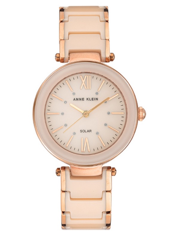 Anne Klein Ženske okrogle ure Anne Klein solarni pogon AK/3844BHRG