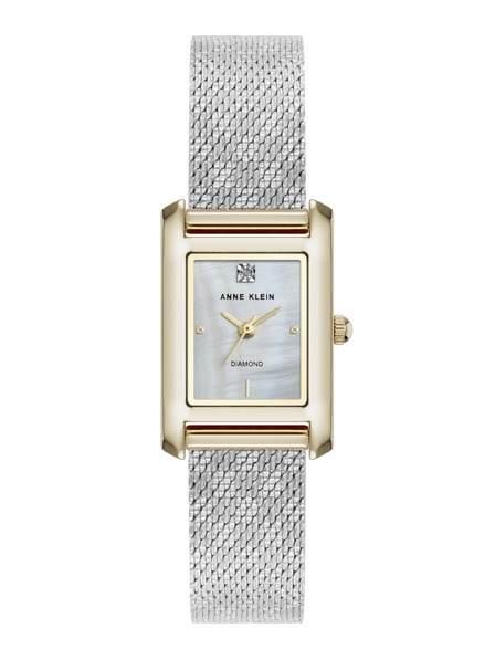 Anne Klein Ženske kvadratne ure Anne Klein mesh AK/5233MPTT
