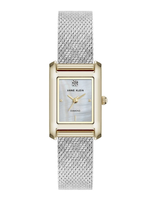 Anne Klein Ženske kvadratne ure Anne Klein mesh AK/5233MPTT