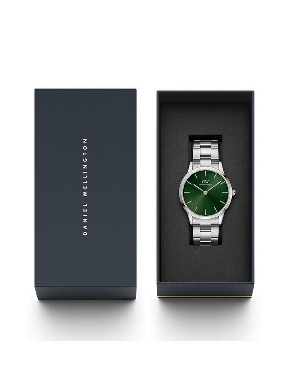 Daniel Wellington Srebrne moške ure Daniel Wellington Iconic Emerald