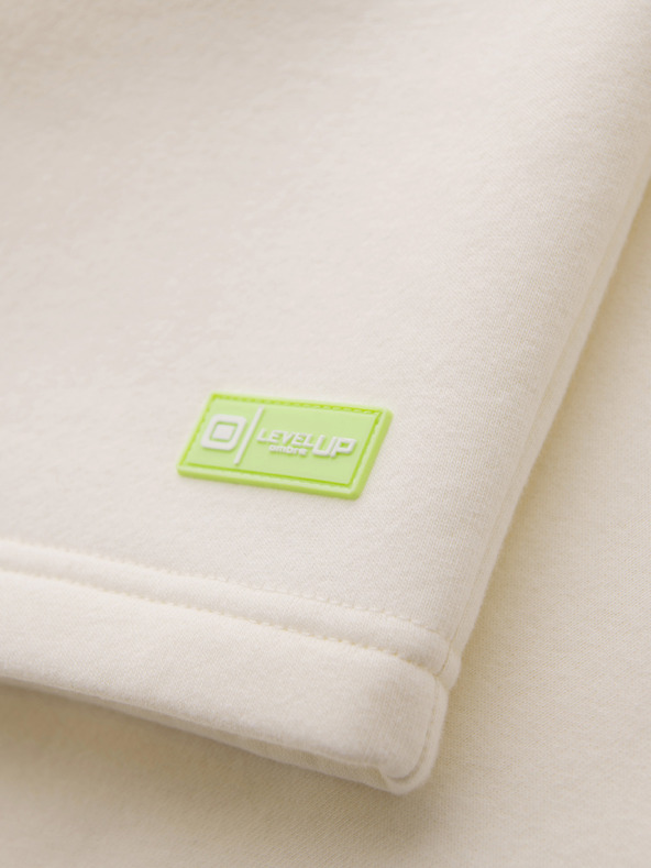 Ombre Clothing Komplet dveh UNISEX kratkih hlač z elastičnim pasom - kremno/svetlo rjava V2 Z129 Ombre Clothing
