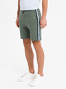 Ombre Clothing Komplet dveh moških trenirk s črtami - kremna/olivna V2 Z128 Ombre Clothing