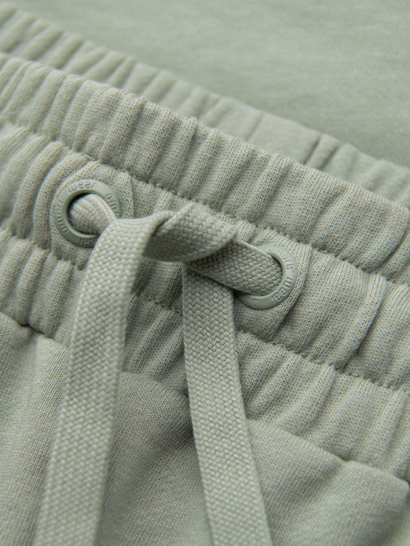 Ombre Clothing Komplet dveh moških trenirk iz frote pletenega materiala regular fit - črna/svetlo zelena V1 Z125 Ombre Clothing