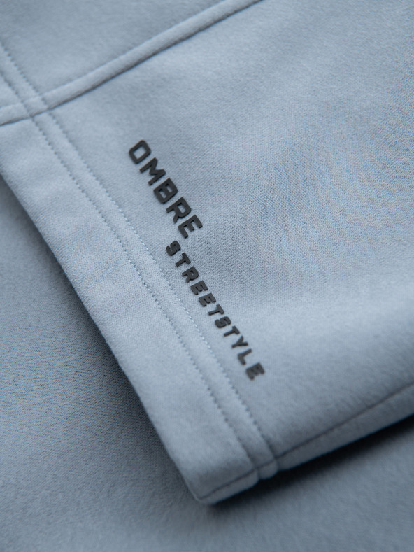 Ombre Clothing Komplet dveh moških trenirk s potiskom - svetlo modra/siva V2 Z127 Ombre Clothing