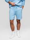 Ombre Clothing Komplet dveh UNISEX kratkih hlač z elastičnim pasom - svetlo modra/svetlo vijolična V2 Z129 Ombre Clothing