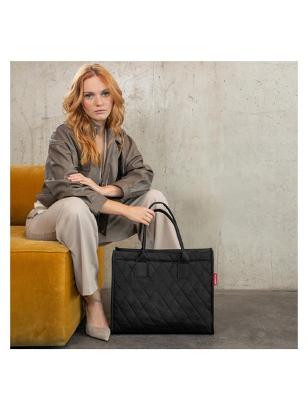 Reisenthel Torbica Reisenthel Daily Shopper Rhombus Black