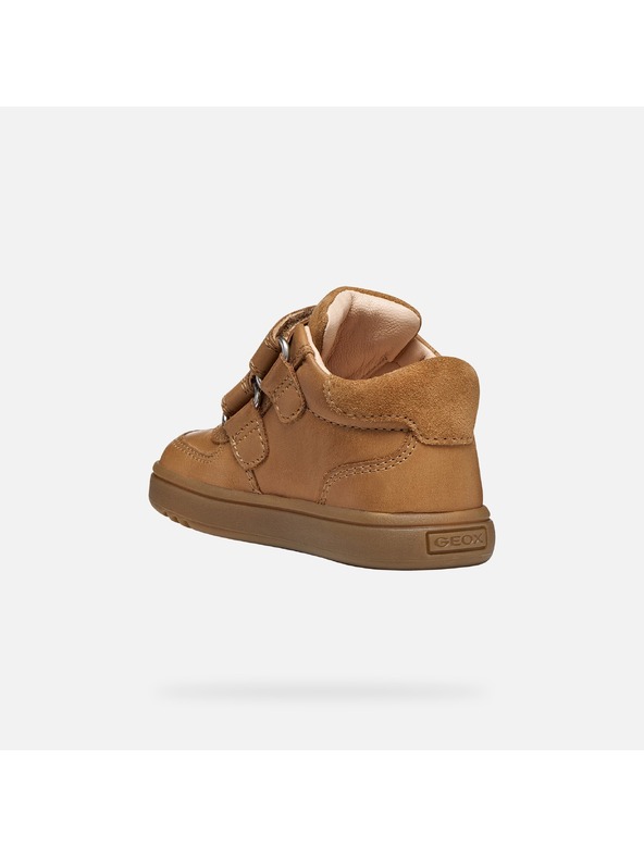 Geox Temno rjava fantovska obuv za prve korake Geox Biglia