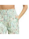 DIM DIM TROPICAL PANTS - Ženske plažne hlače - zelena - svetlo rjava - smetanova