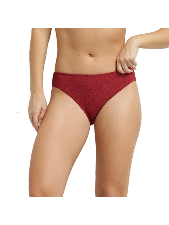 DIM DIM SWIMSUIT SHELL BIKINI - Ženski kupači kostum - temno rdeča
