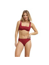 DIM DIM SWIMSUIT SHELL BIKINI - Ženski kupači kostum - temno rdeča