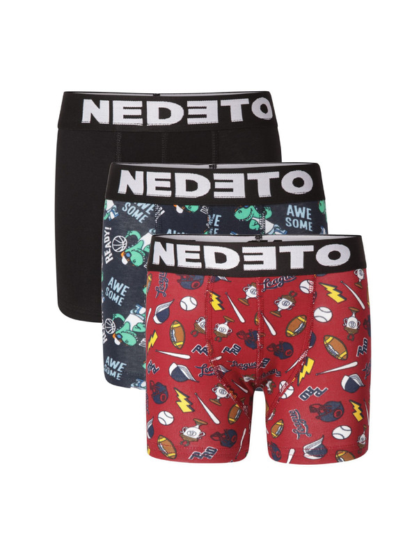 Nedeto Set treh - otroške boksarice Nedeto večbarvne