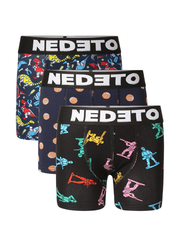 Nedeto Set treh - otroške boksarice Nedeto večbarvne