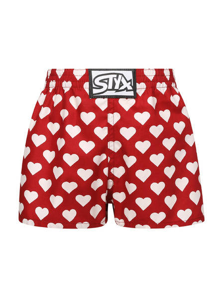 Styx Otroške hlačke Styx art klasični elastičen pas srčka