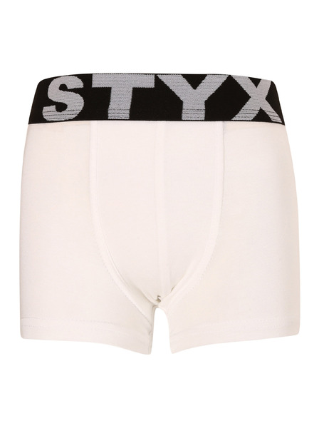 Styx Otroške boksarice Styx športni elastičen pas bele