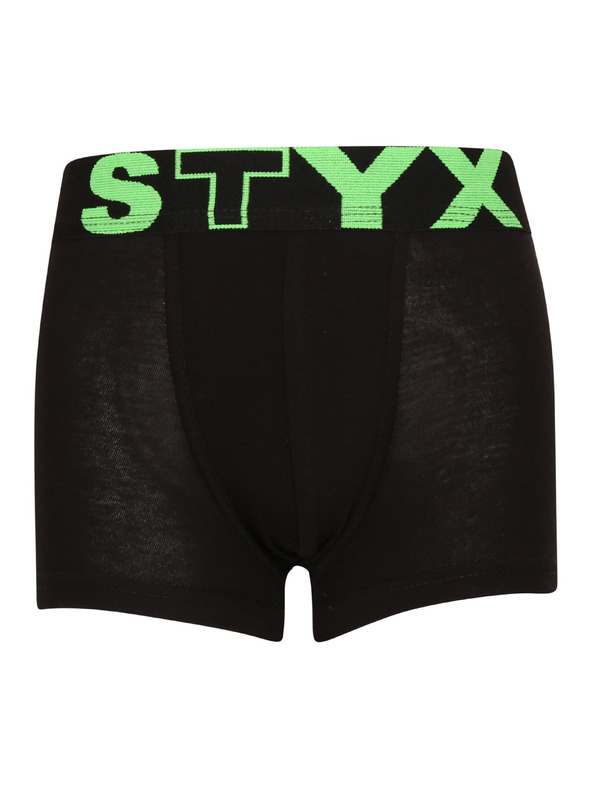 Styx Set treh - otroške boksarice Styx športni elastičen pas črne