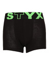 Styx Set treh - otroške boksarice Styx športni elastičen pas črne