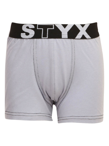 Styx Otroške boksarice Styx športni elastičen pas svetlo sive