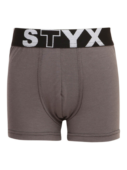 Styx Otroške boksarice Styx športni elastičen pas temno sive