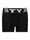 Styx Set treh - otroške boksarice Styx športni elastičen pas črne