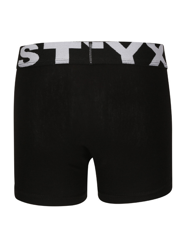 Styx Set treh - otroške boksarice Styx športni elastičen pas črne