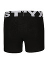 Styx Set treh - otroške boksarice Styx športni elastičen pas črne