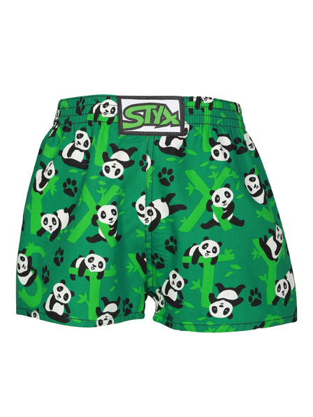 Styx Otroške hlačke Styx art klasični elastičen pas pande