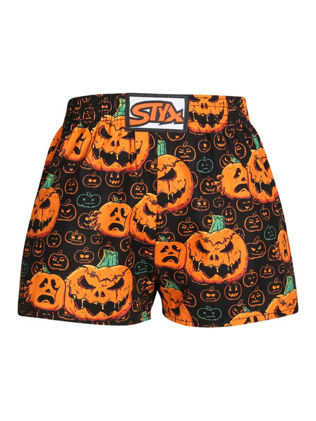 Styx Otroške hlačke Styx art klasični elastičen pas Halloween buče