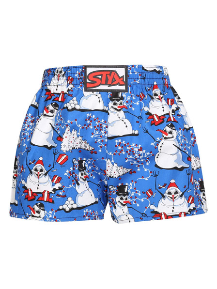 Styx Otroške gaće Styx art klasičan elastičan Božič snjegovići