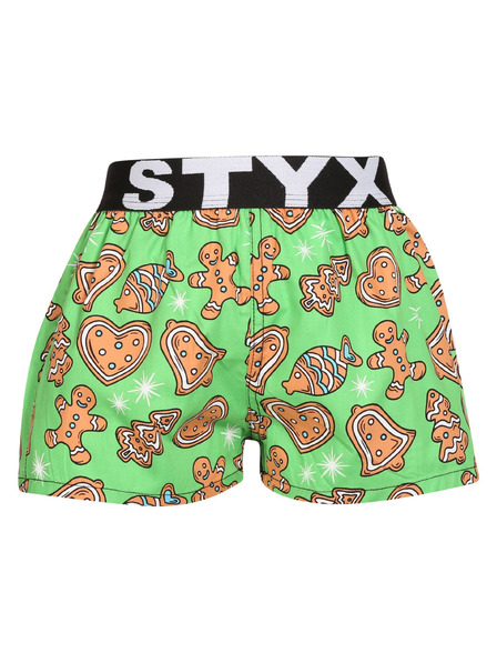 Styx Otroške gaće Styx art sportski elastičan Božič medenjaki