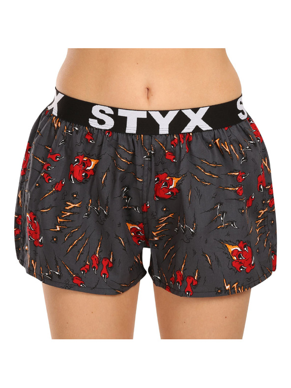 Styx Setod petih - ženske gaće Styx art sportski elastičan večbarvne