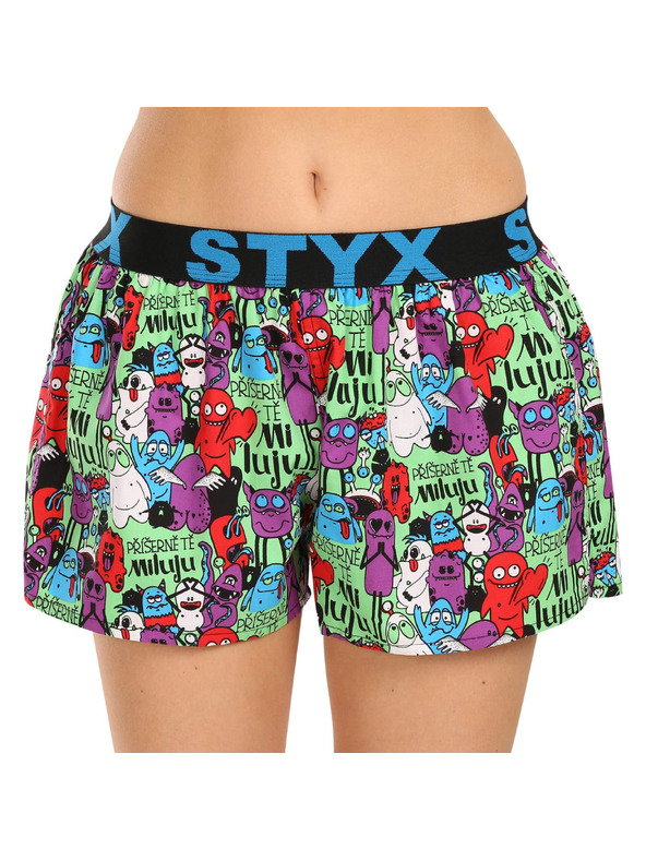 Styx Setod treh - ženske gaće Styx art sportski elastičan večbarvne