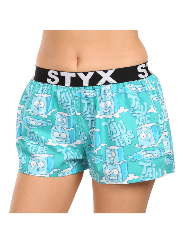 Styx Ženske kratke hlačke Styx art športni elastični pas ledeni kocki
