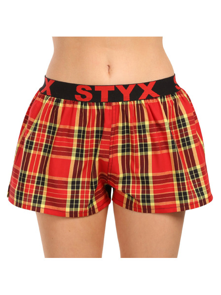 Styx Set treh - ženske kratke hlačke Styx športni elastični pas večbarvne