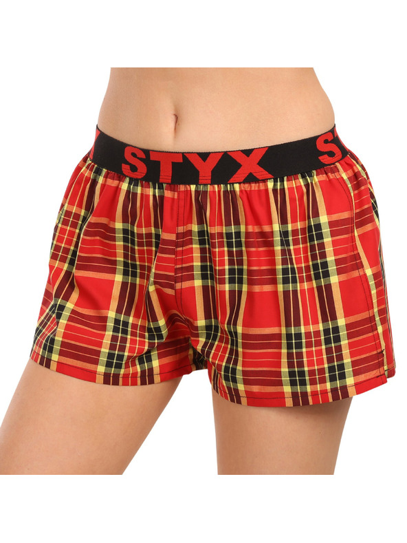 Styx Set treh - ženske kratke hlačke Styx športni elastični pas večbarvne