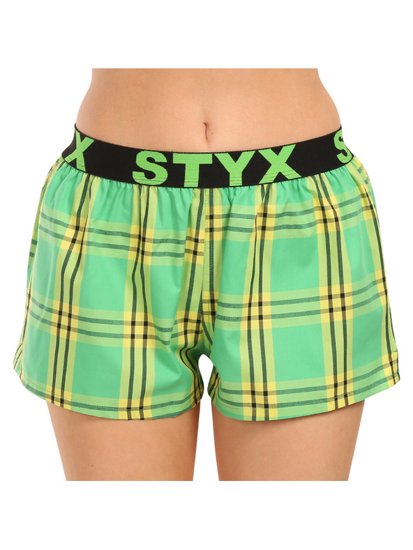 Styx Set treh - ženske kratke hlačke Styx športni elastični pas večbarvne