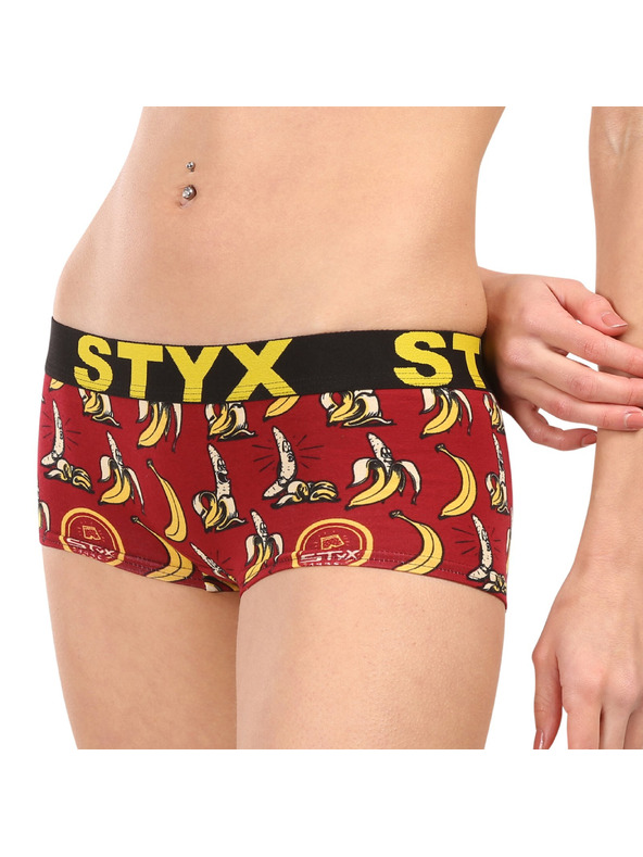 Styx Ženske hlačke Styx art s nohavičko banane