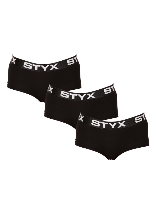 Styx Set treh - ženske hlačke Styx s nohavičko črne