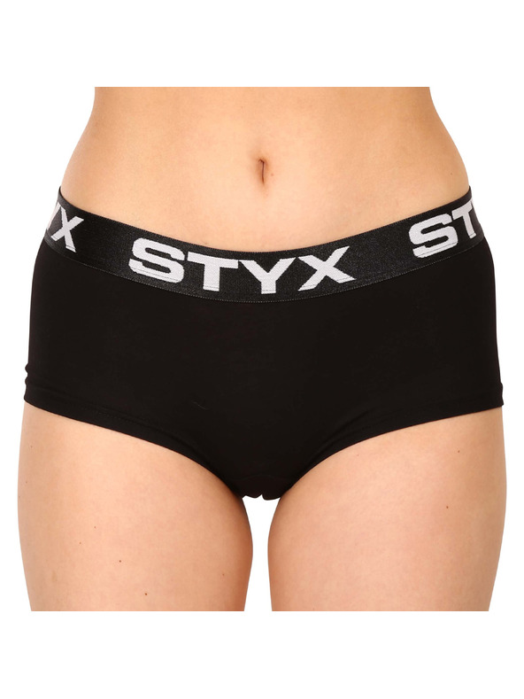 Styx Set treh - ženske hlačke Styx s nohavičko črne