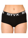 Styx Set treh - ženske hlačke Styx s nohavičko črne
