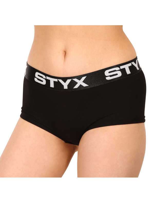 Styx Set treh - ženske hlačke Styx s nohavičko črne