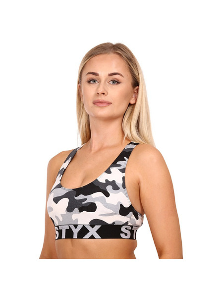 Styx Ženski nedrček Styx sport art kamuflažni