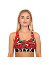 Styx Komplet petih - ženski nedrček Styx sport art večbarvni
