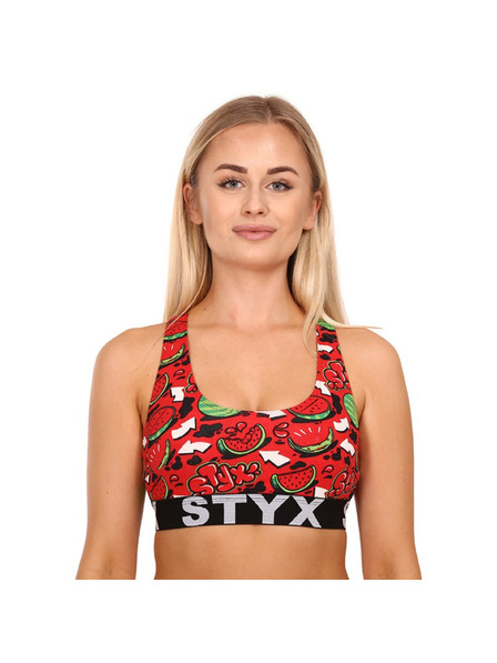 Styx Komplet petih - ženski nedrček Styx sport art večbarvni