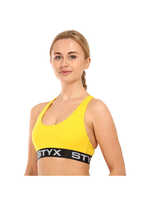 Styx Komplet treh - ženski nedrček Styx sport večbarvni