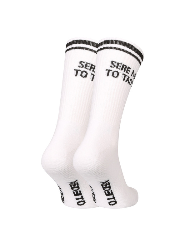 Nedeto Nedeto nogavice sportne visoke Sere me to tady! bele