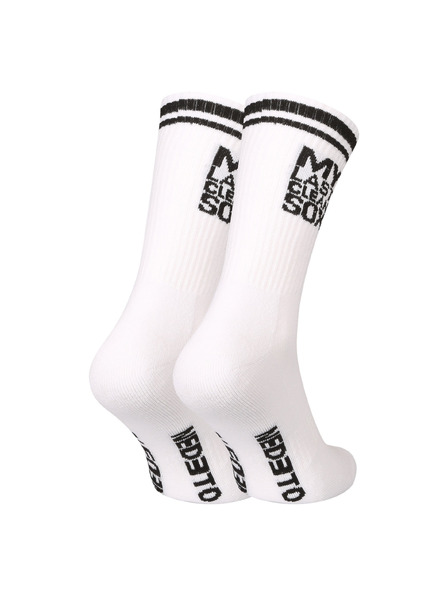 Nedeto Nedeto nogavice sportne visoke My Last Clean Sox bele