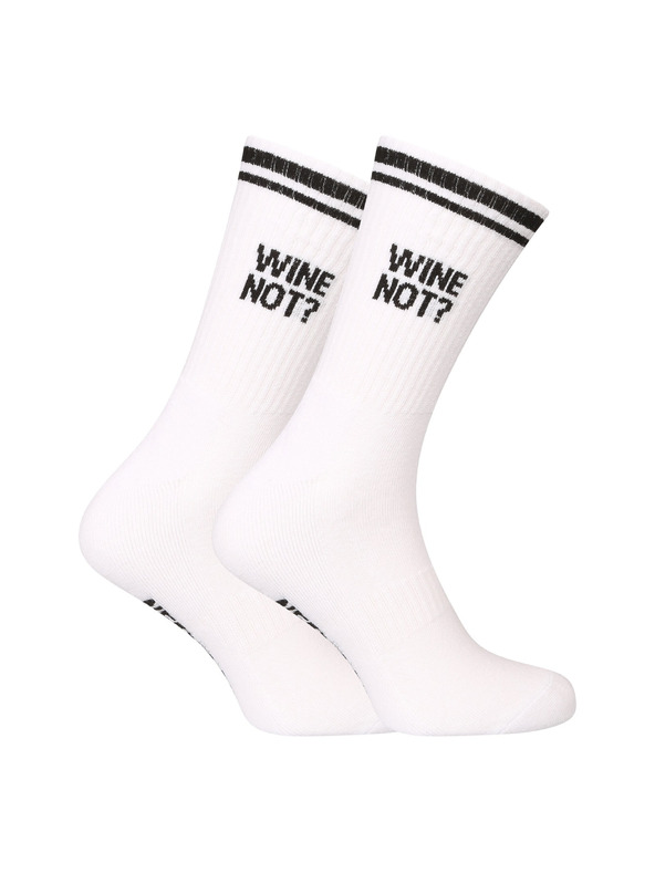 Nedeto Nedeto nogavice sportne visoke Wine not? bele