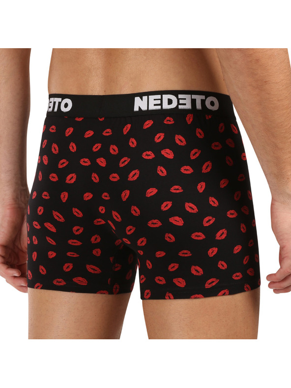 Nedeto Komplet dveh - moške boksarice Nedeto Kiss and Hearts večbarvne